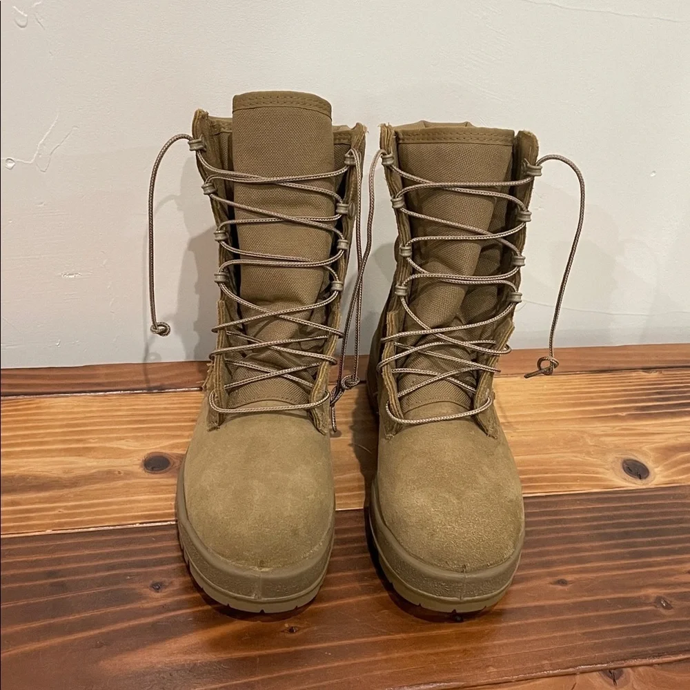 ALTAMA MENS 4.5 XW TAN STEEL TOE ARMY COMBAT BOOTS NWOT